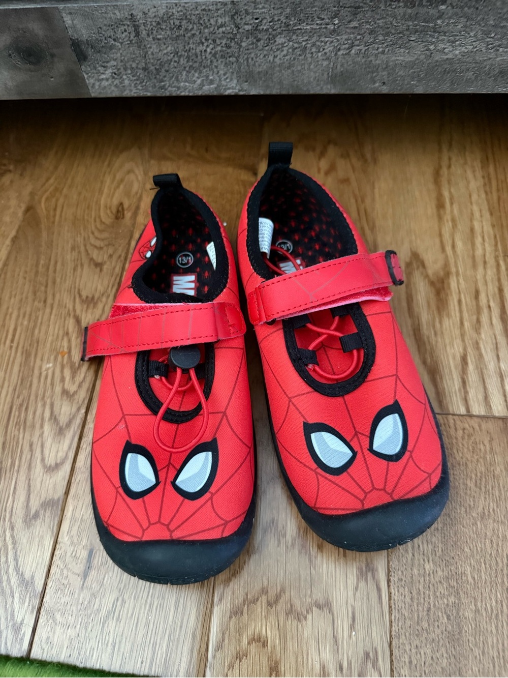 Kids Red Spider-Man Water Shoes - Slip-On with Strap